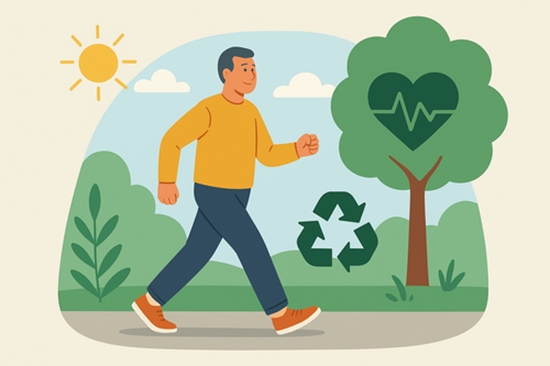 The importance of regular physical activity such as walking 